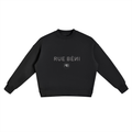 Sweatshirt Col Rond Emblème Argent — Gris