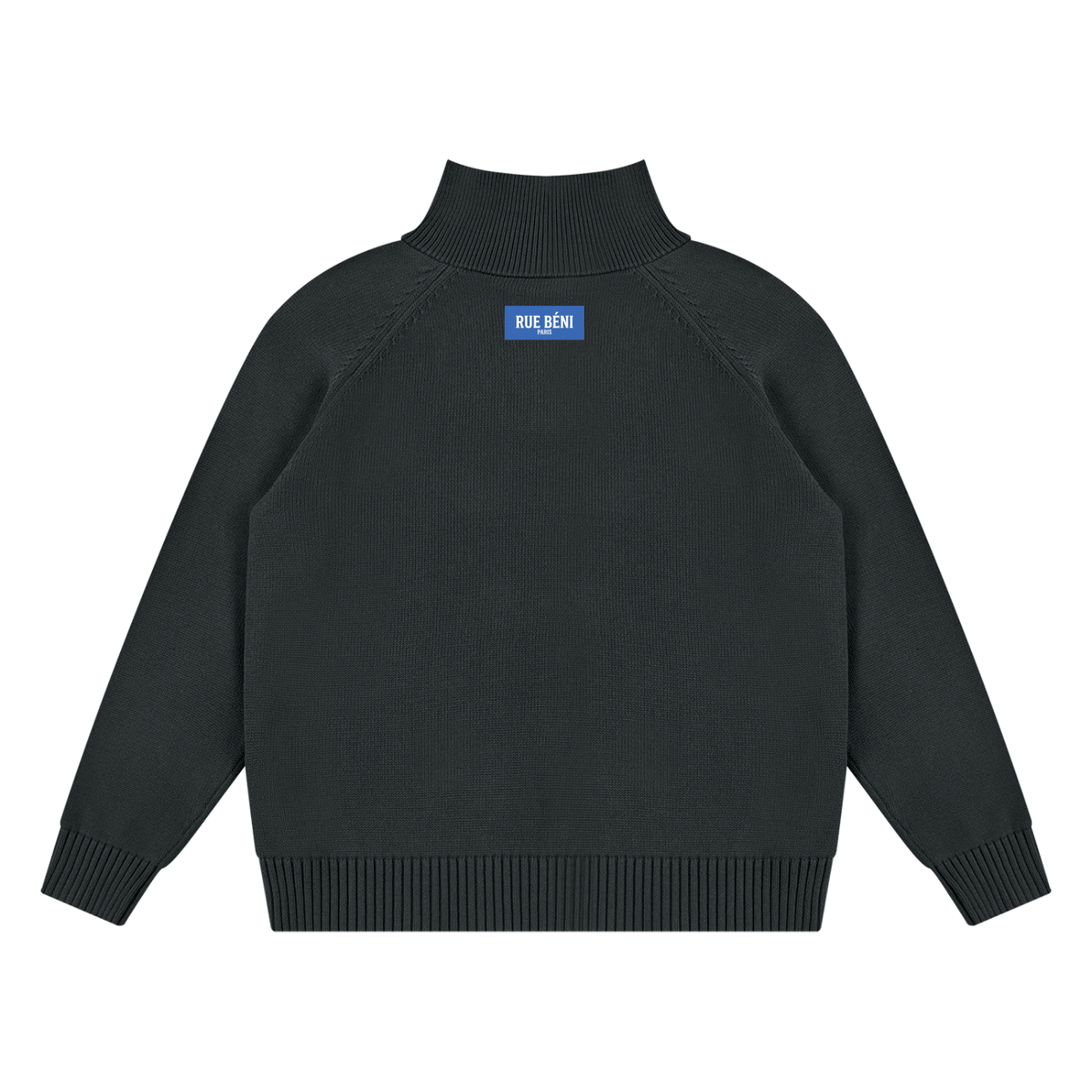 Sweat à col montant zippé Signature RB — 750 GSM