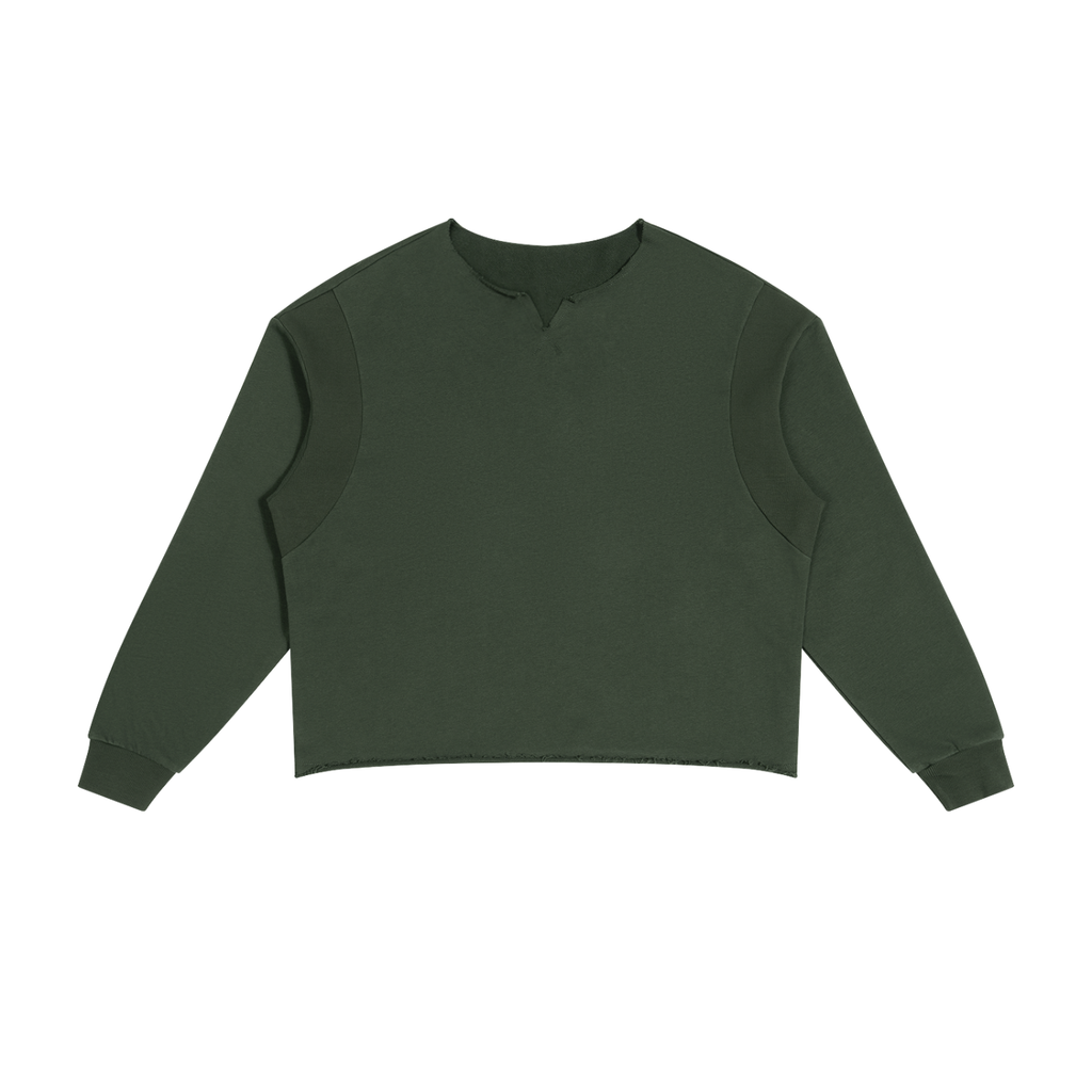 Sweat ample à bords francs Signature Cobalt — 320 GSM