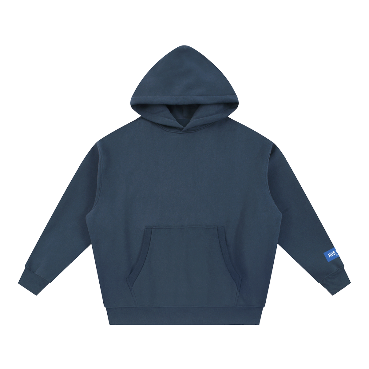 Sweat à capuche ample Signature Cobalt — 345 GSM