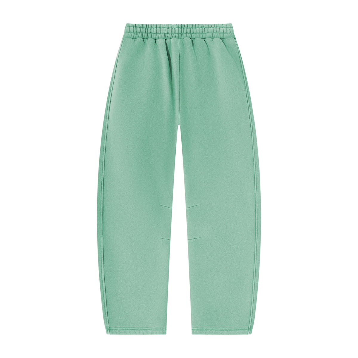 Pantalon de jogging délavé en molleton coupe barrel — 390 GSM