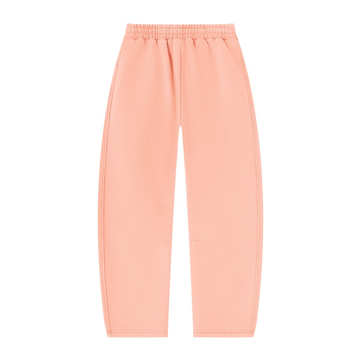 Pantalon de jogging délavé en molleton coupe barrel — 390 GSM