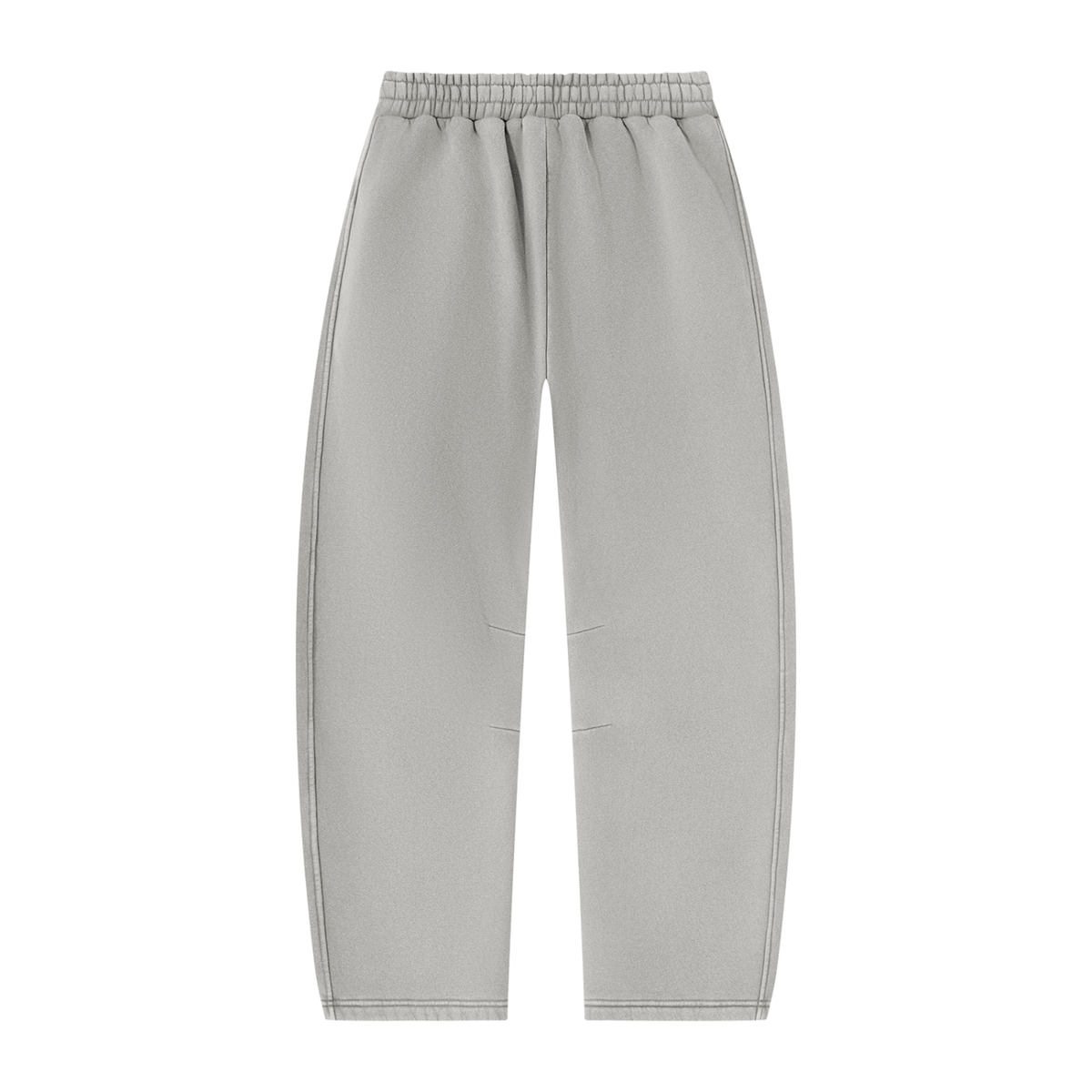 Pantalon de jogging délavé en molleton coupe barrel — 390 GSM