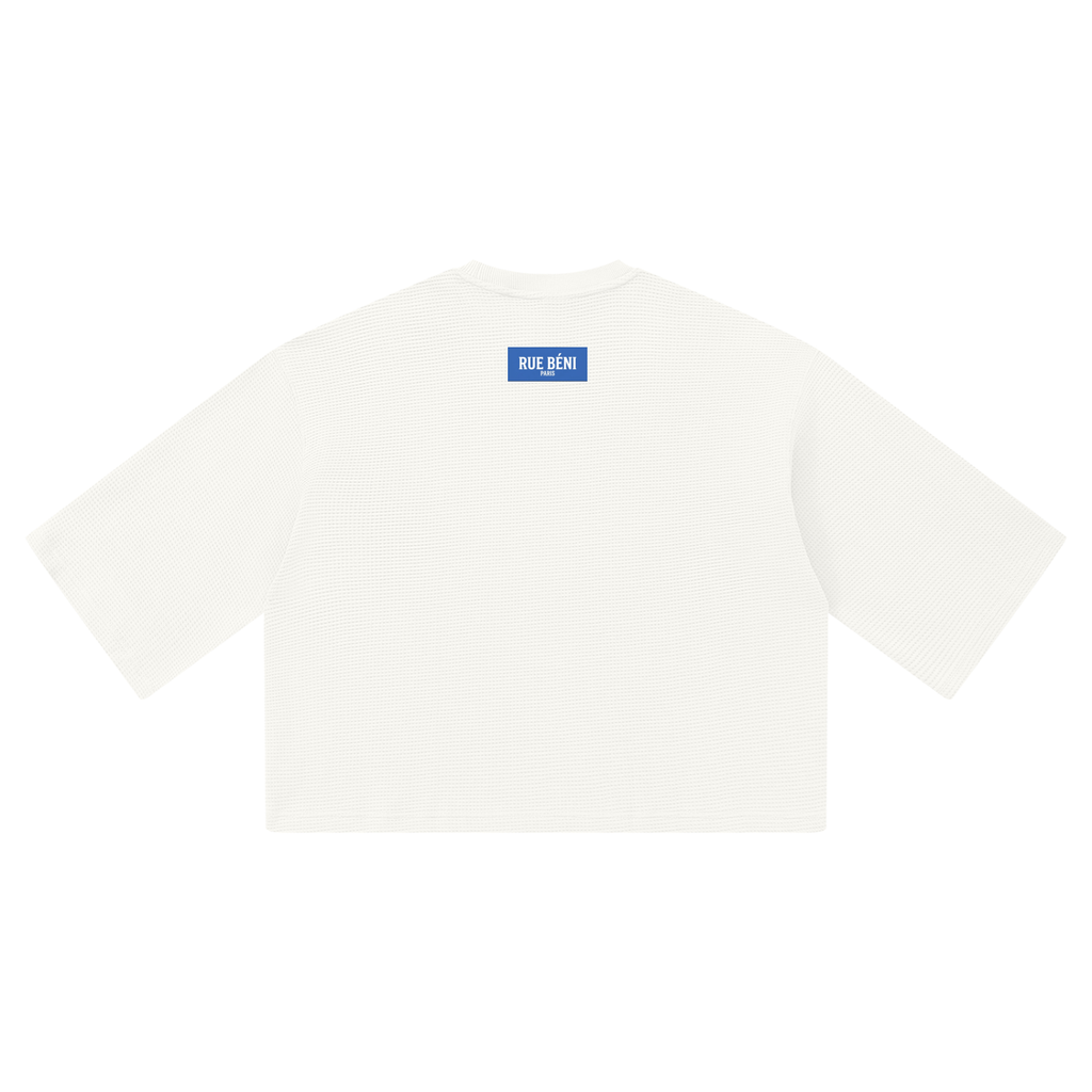 T-shirt gaufré coupe boxy — 350 GSM