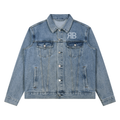 Veste en denim délavé Signature RB — 440 GSM