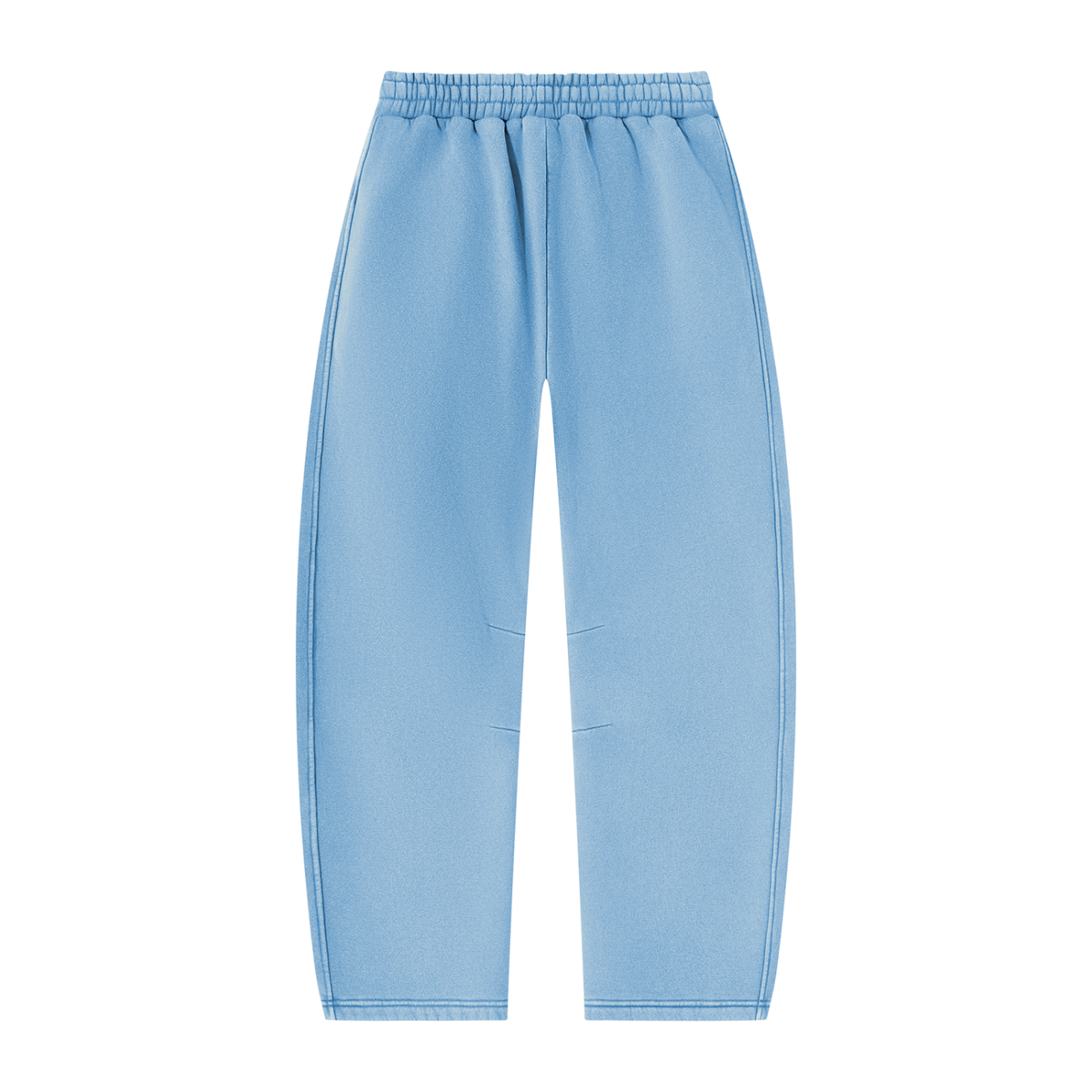 Pantalon de jogging délavé en molleton coupe barrel — 390 GSM