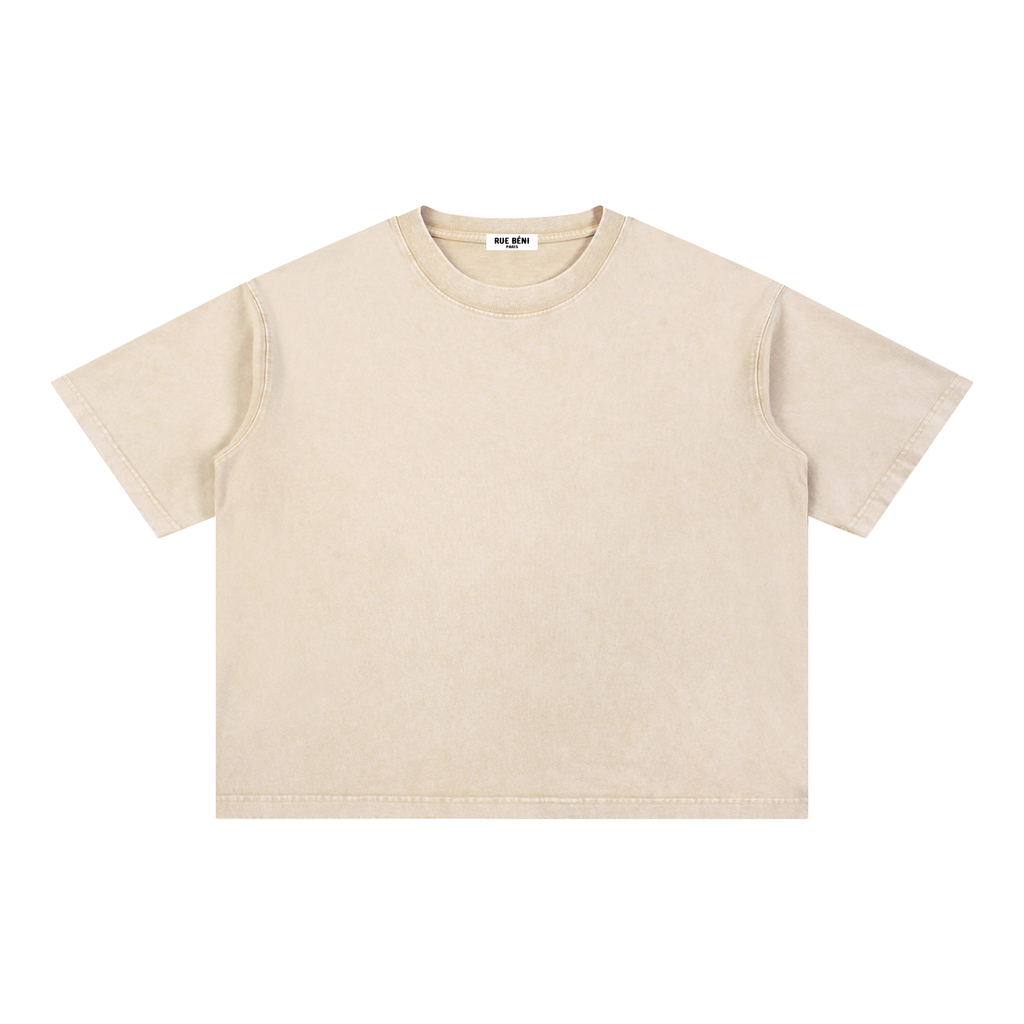 T-shirt ample délavé Signature Cobalt — 275 GSM
