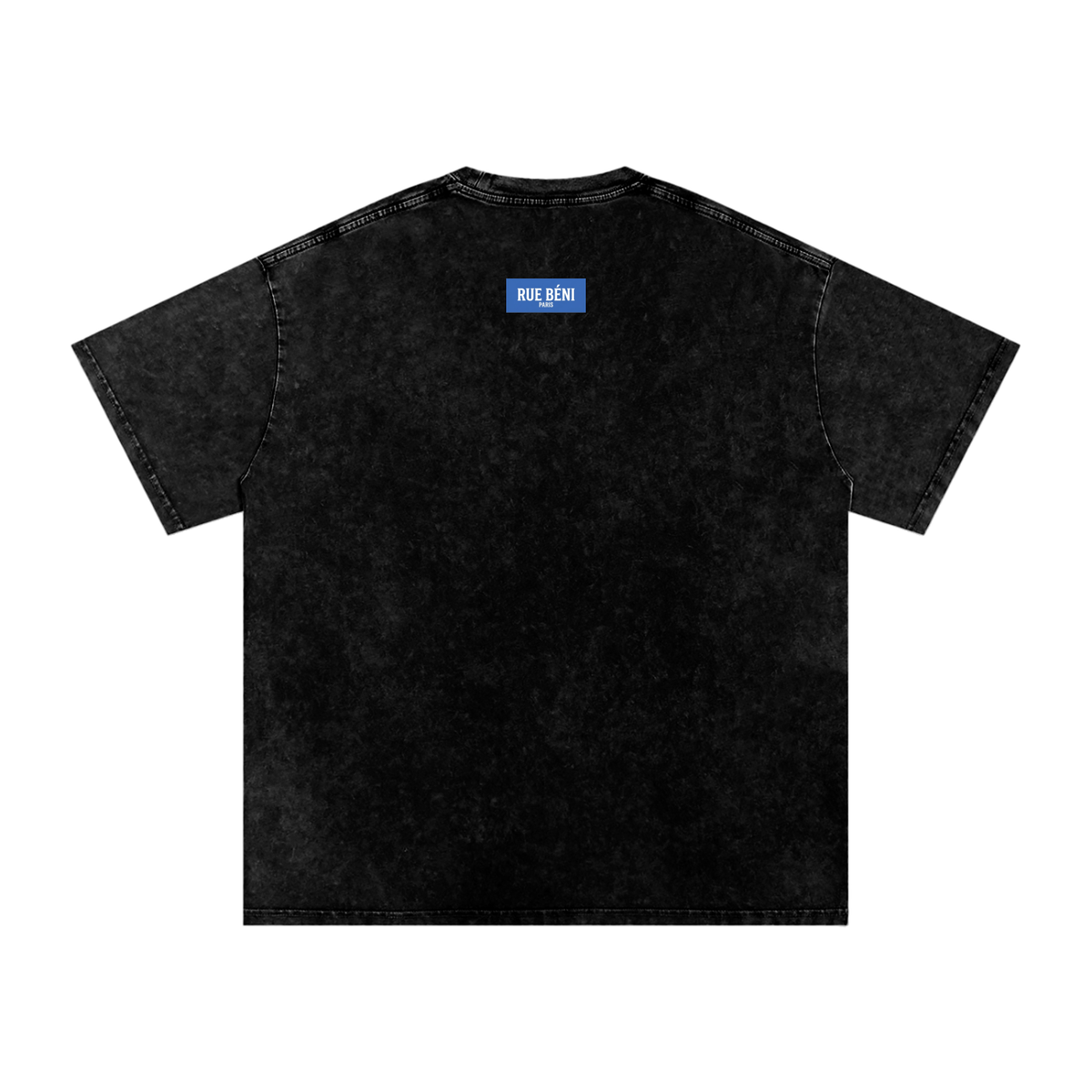 T-shirt ample délavé Signature Cobalt — 250 GSM
