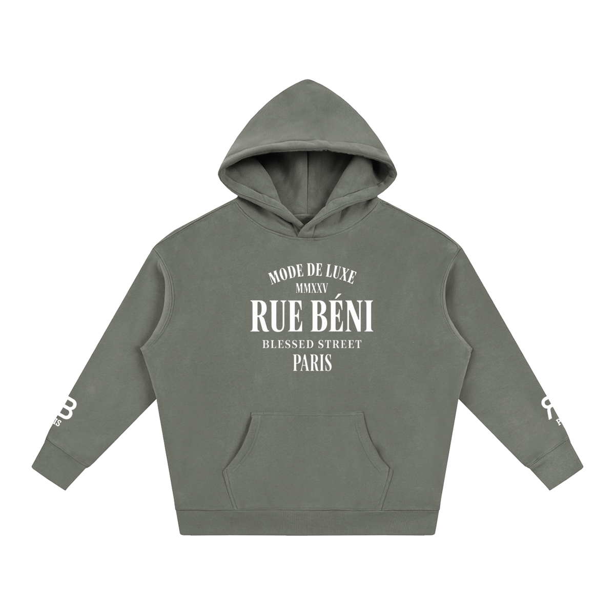 Sweat à capuche ample Mode de Luxe — 350 GSM