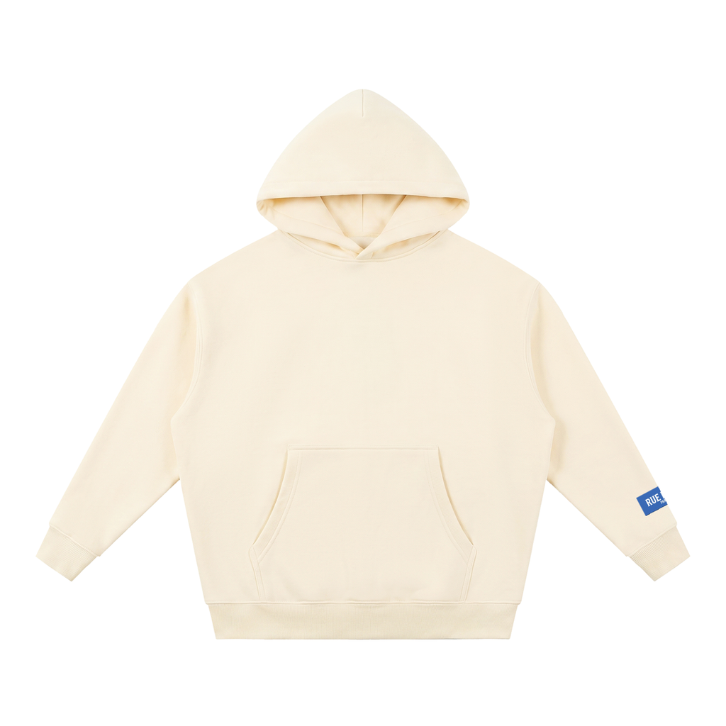 Sweat à capuche ample Signature Cobalt — 345 GSM