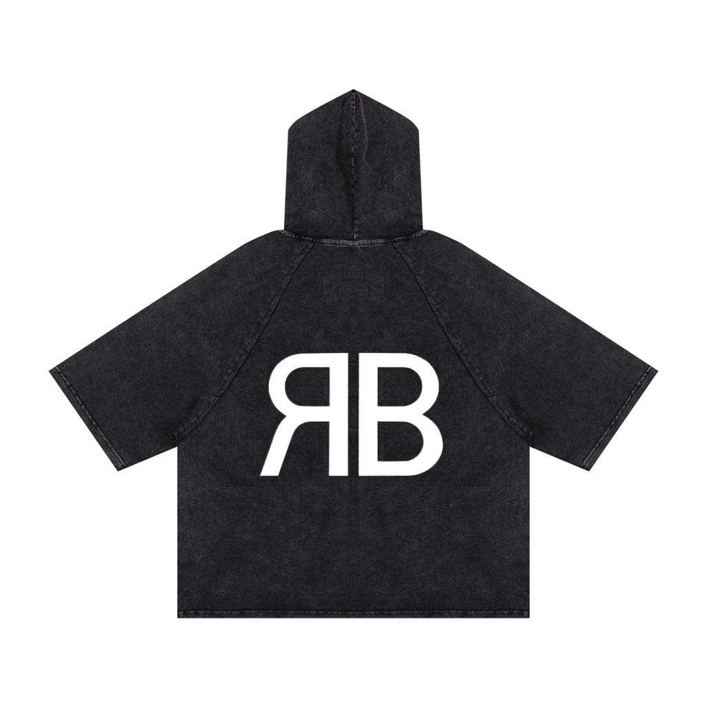 T-shirt ample à capuche Monogramme RB — 240 GSM