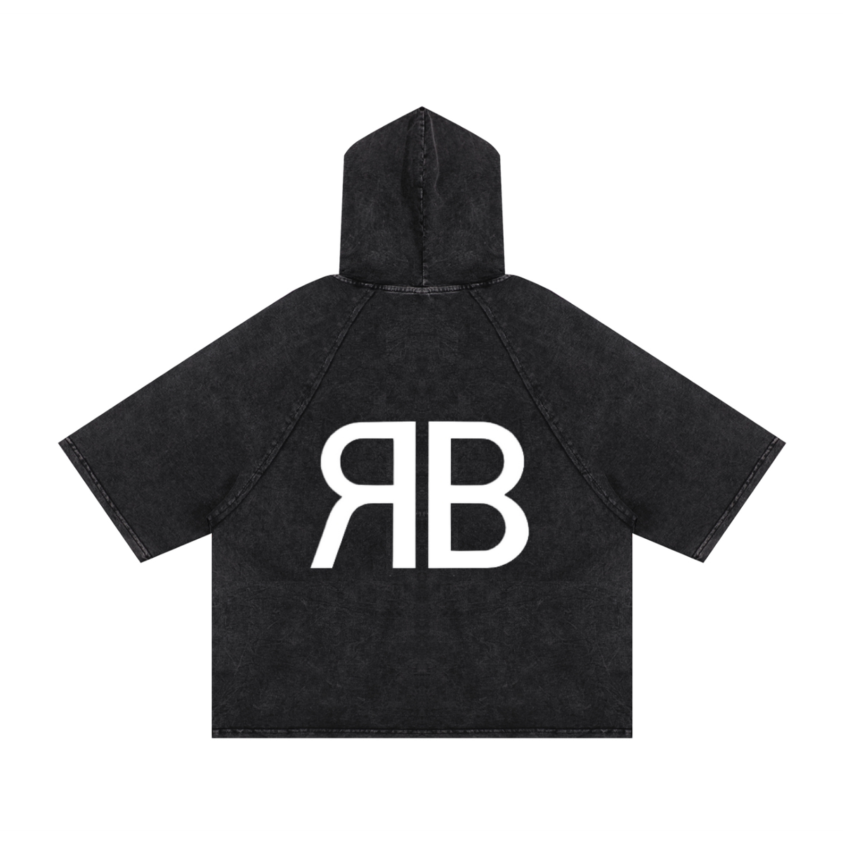 T-shirt ample à capuche Monogramme RB — 240 GSM