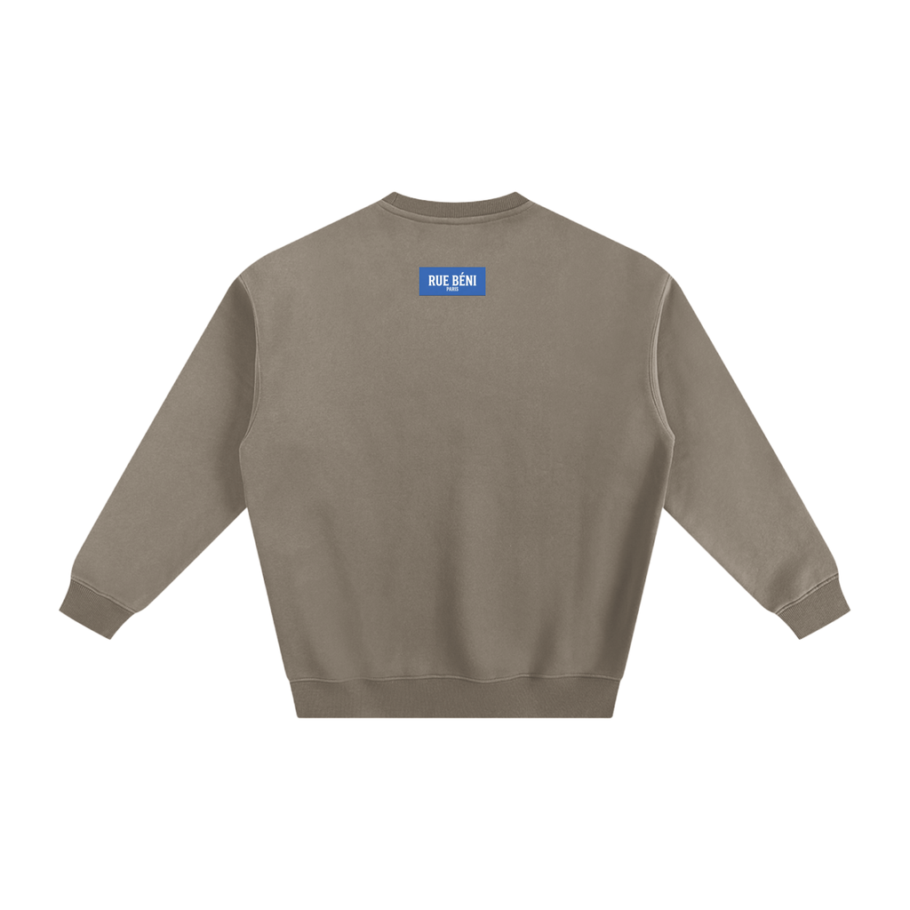 Sweat à col rond Signature Cobalt — 350 GSM