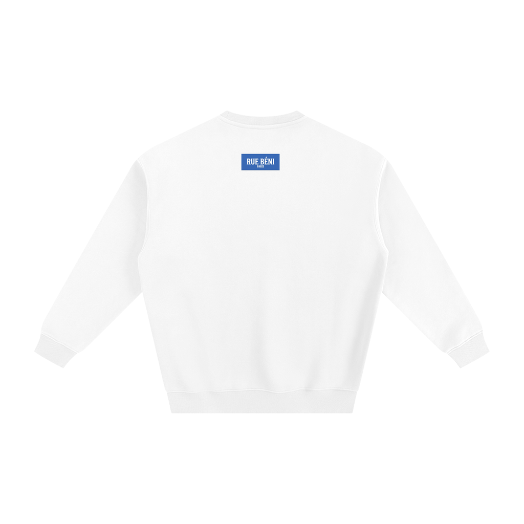 Sweat à col rond Signature Cobalt — 350 GSM