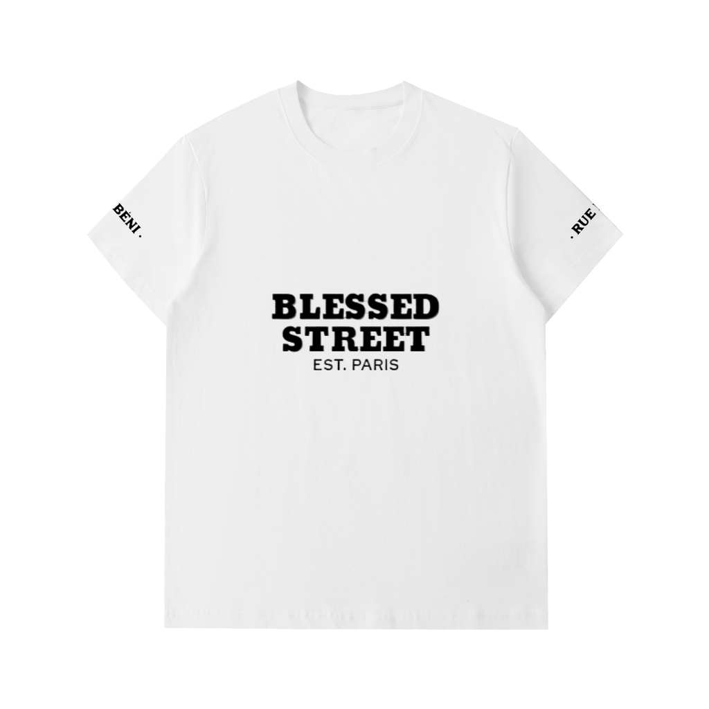 Tee Blessed Street — Blanc