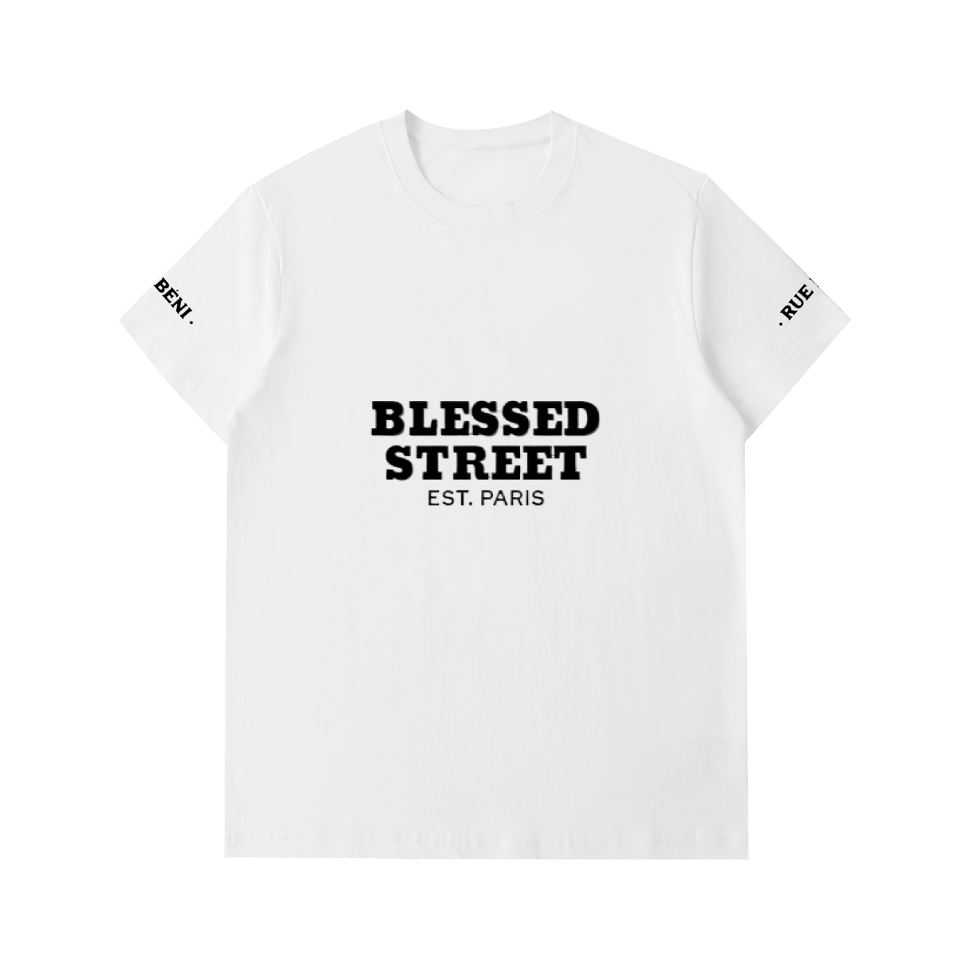 Tee Blessed Street — Blanc
