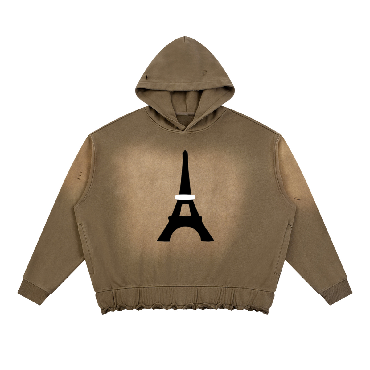 Sweat à capuche délavé Fleur Béni — 370 GSM