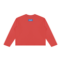 T-shirt ample à manches longues Signature Cobalt — 230 GSM