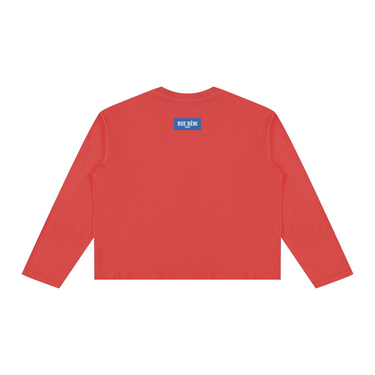 T-shirt ample à manches longues Signature Cobalt — 230 GSM