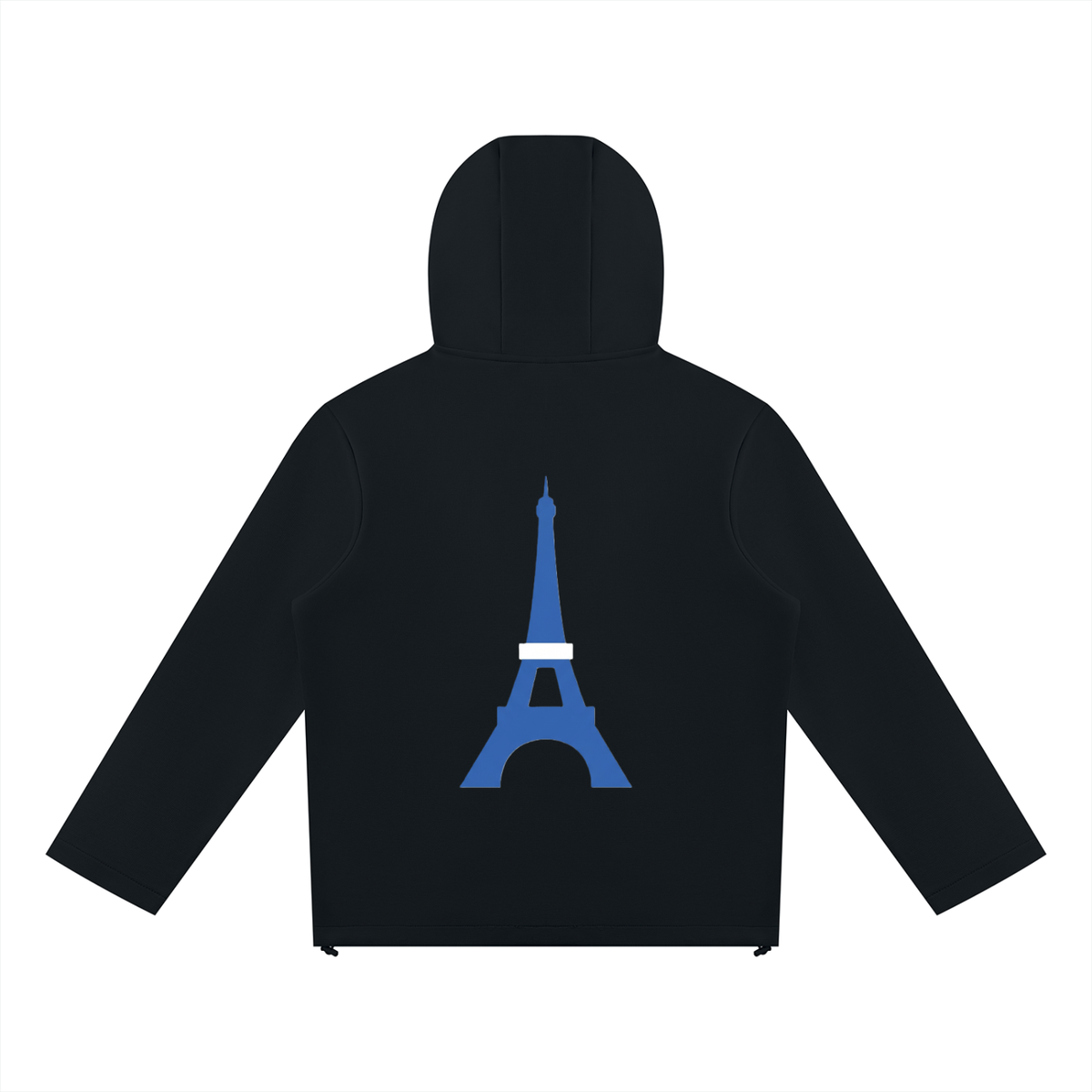 Sweat à capuche zippé à empiècements — 380 GSM