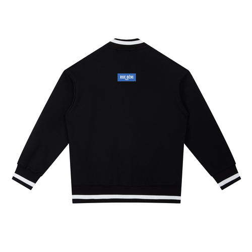Blouson bomber zippé à passepoils contrastés — 400 GSM