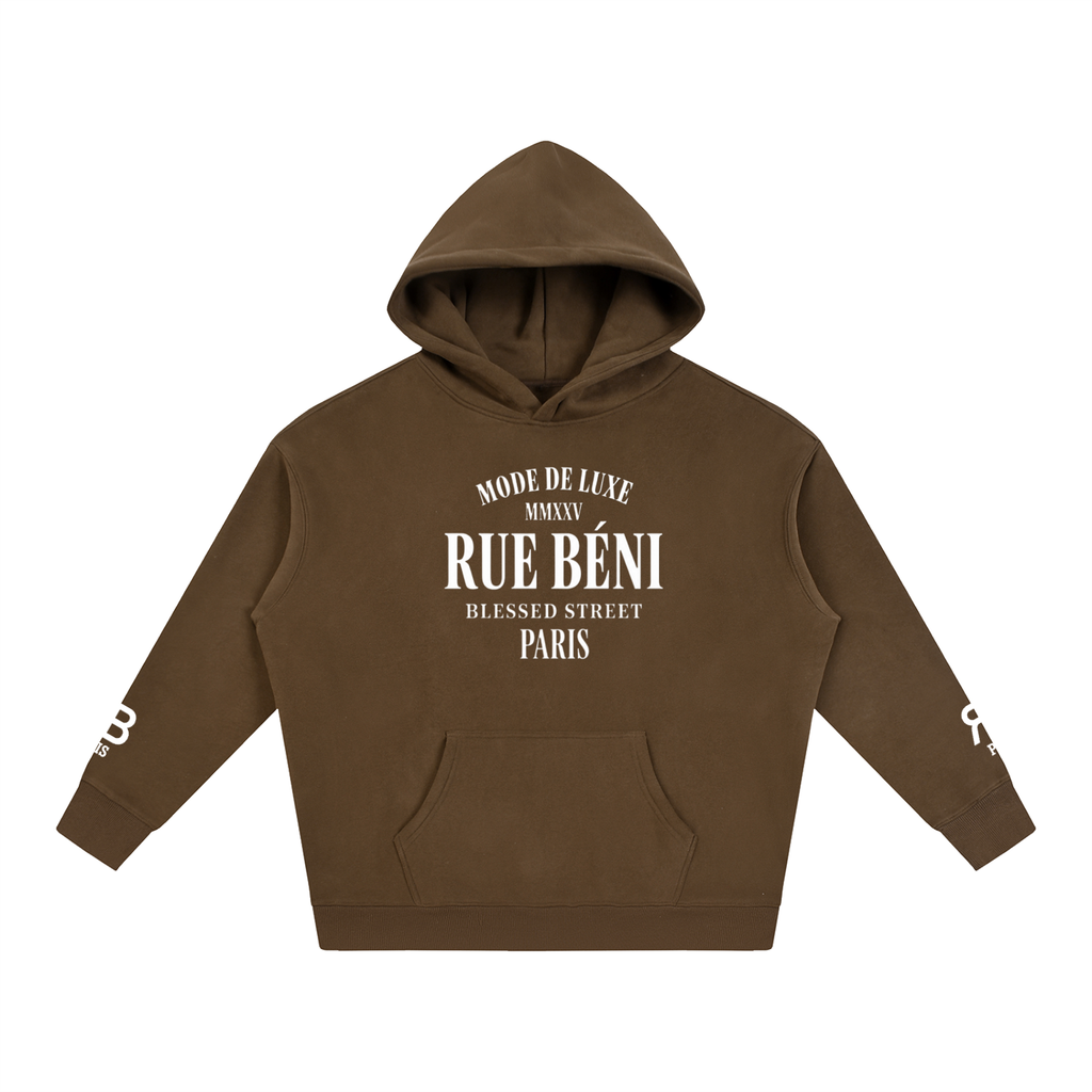 Sweat à capuche ample Mode de Luxe — 350 GSM