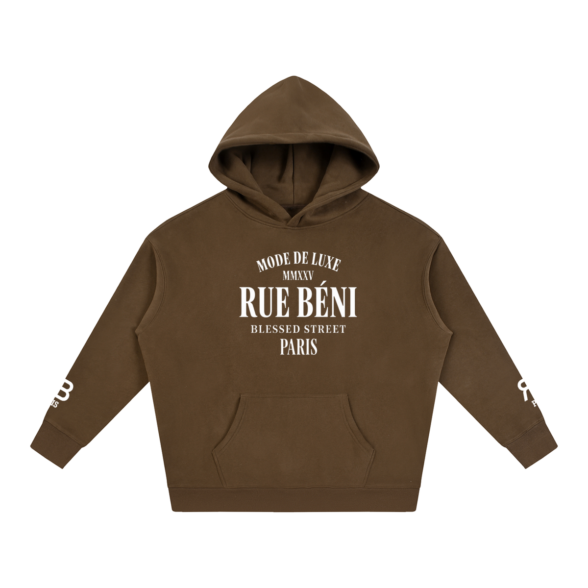 Sweat à capuche ample Mode de Luxe — 350 GSM
