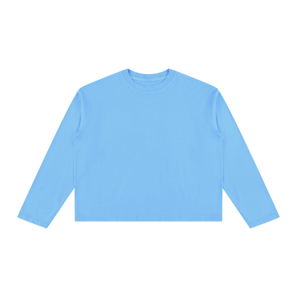T-shirt ample à manches longues Signature Cobalt — 230 GSM