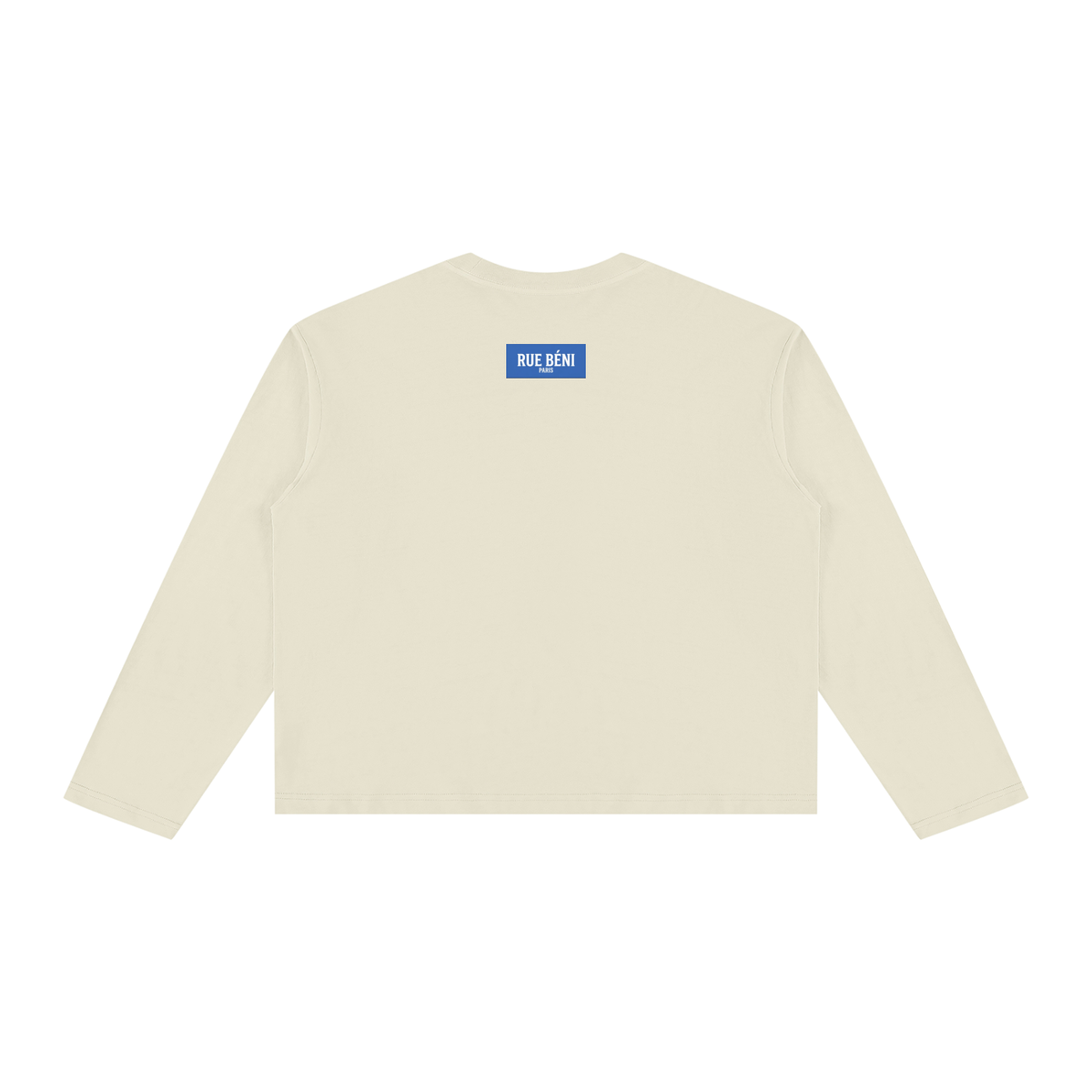 T-shirt ample à manches longues Signature Cobalt — 230 GSM