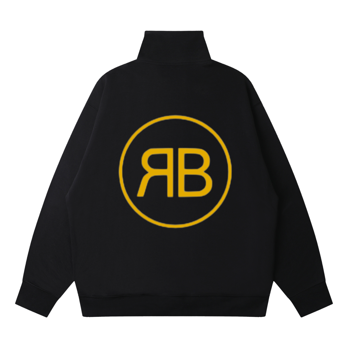 Sweat Quarter-Zip RUE BÉNI — Noir / RB Or