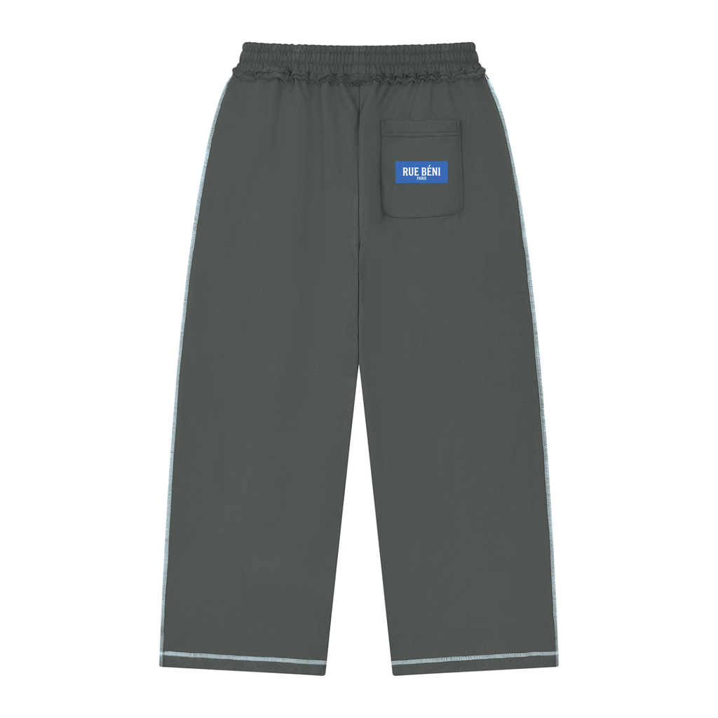 Pantalon ample à surpiqûres et bords francs — 420 GSM