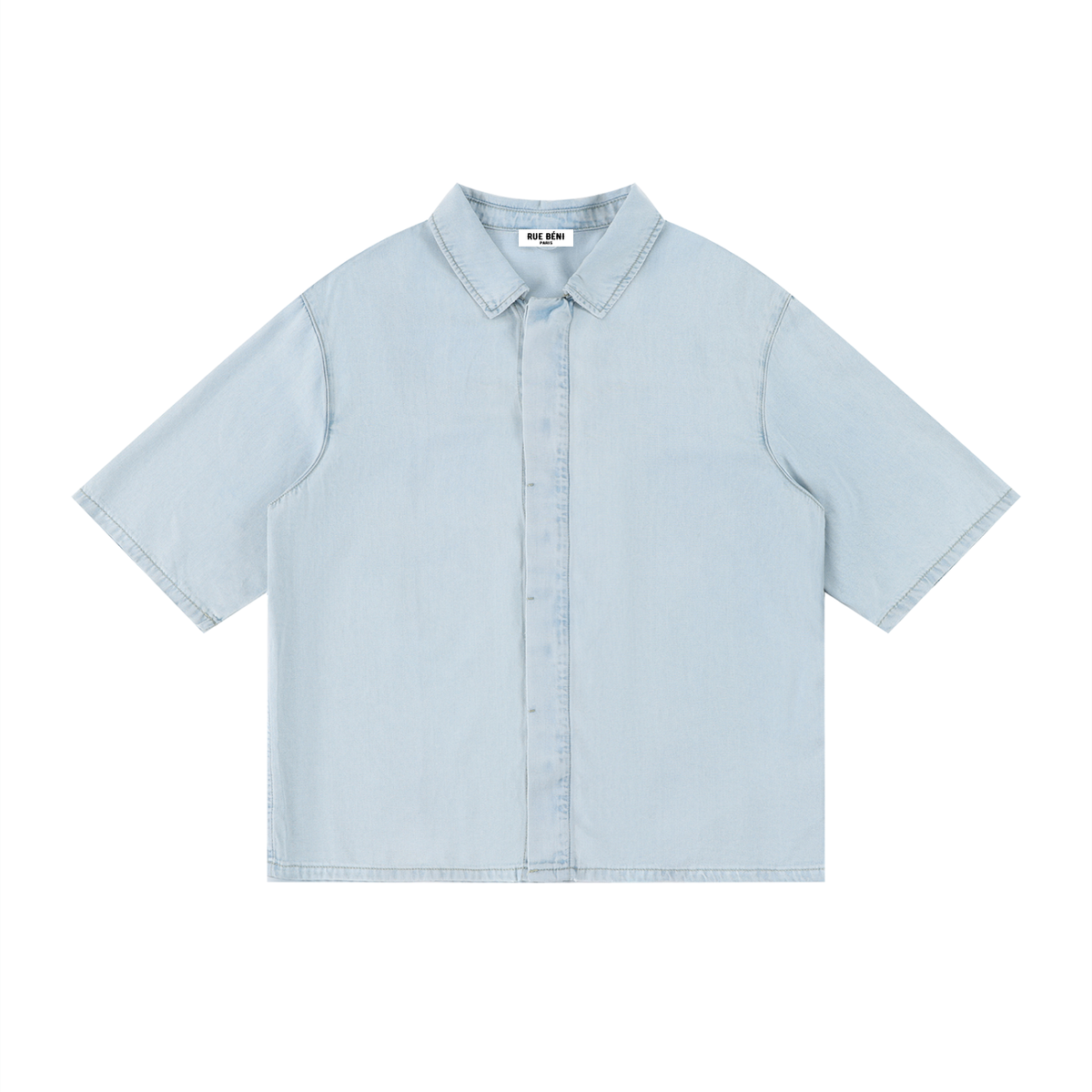 Chemise ample en lyocell délavé — 310 GSM