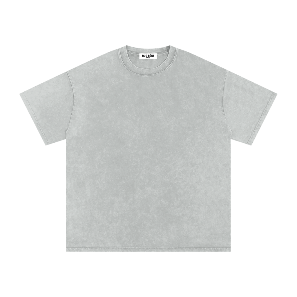 T-shirt ample délavé Signature Cobalt — 250 GSM