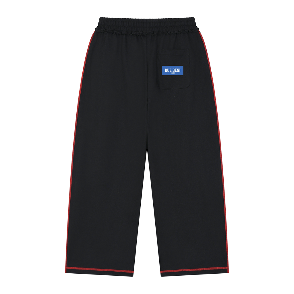 Pantalon ample à surpiqûres et bords francs — 420 GSM
