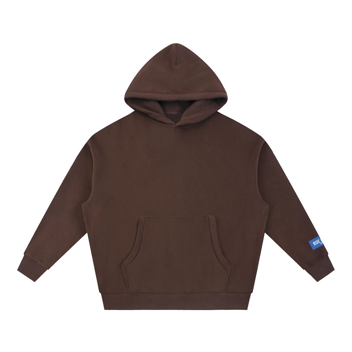 Sweat à capuche ample Signature Cobalt — 345 GSM