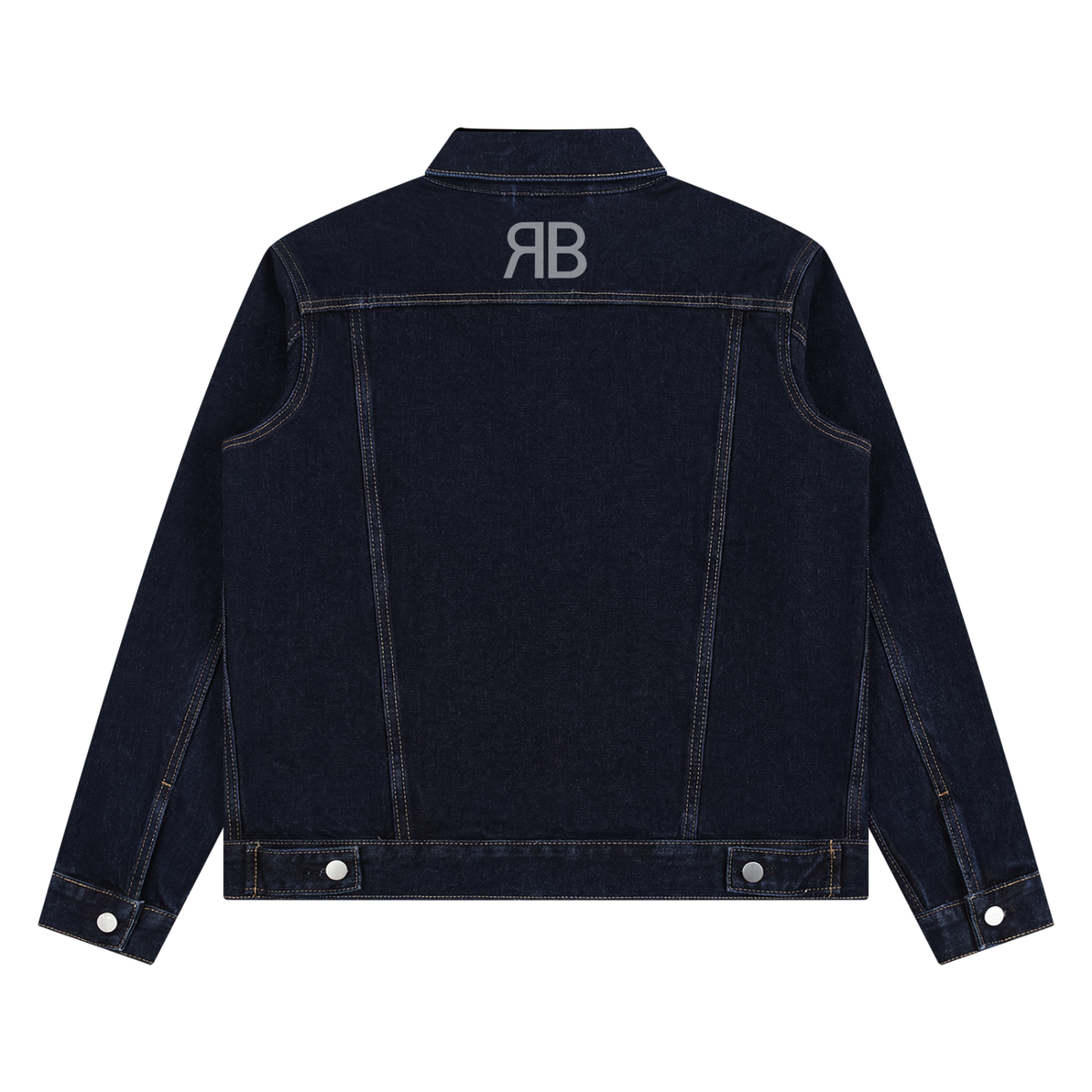 Veste en denim délavé Signature RB — 440 GSM