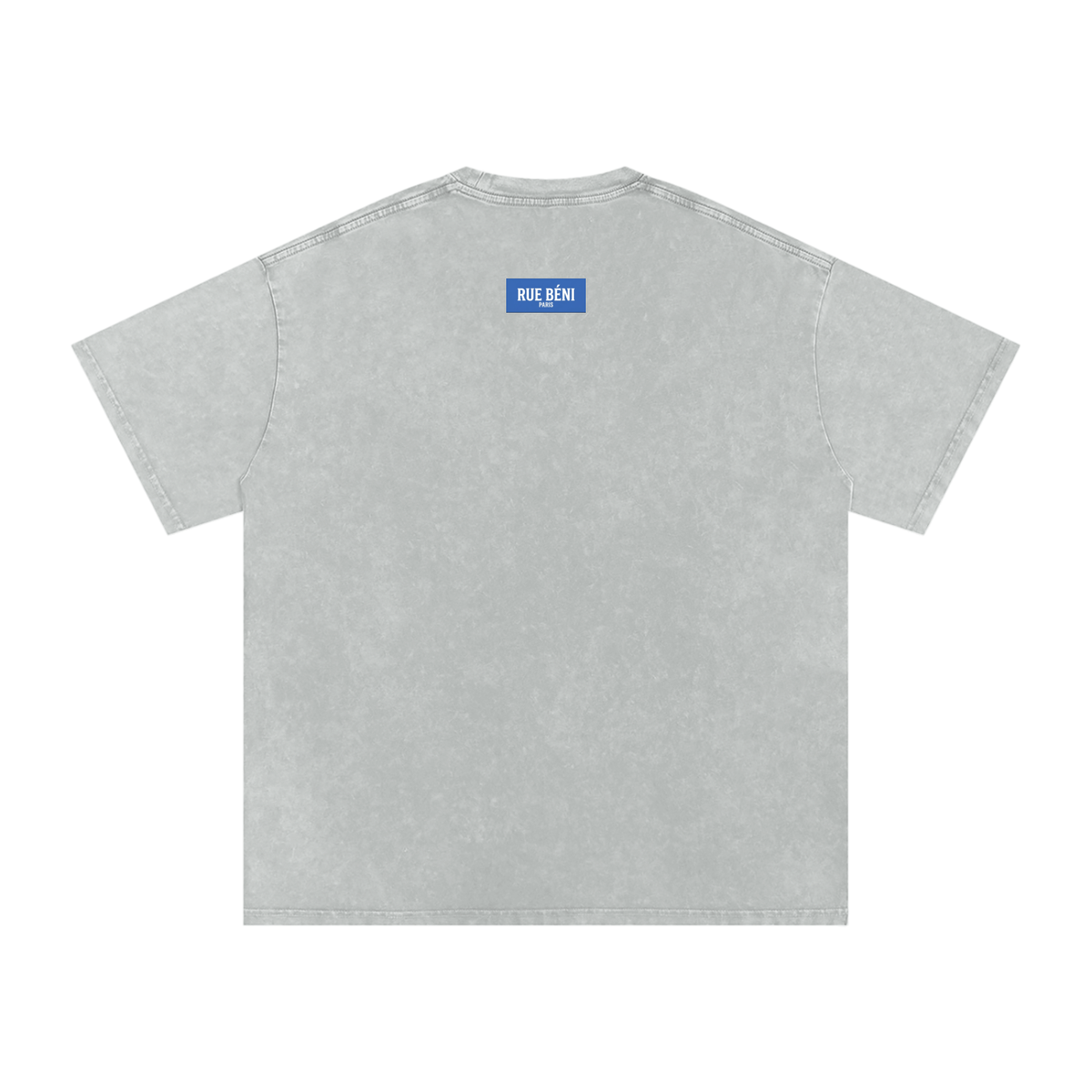 T-shirt ample délavé Signature Cobalt — 250 GSM