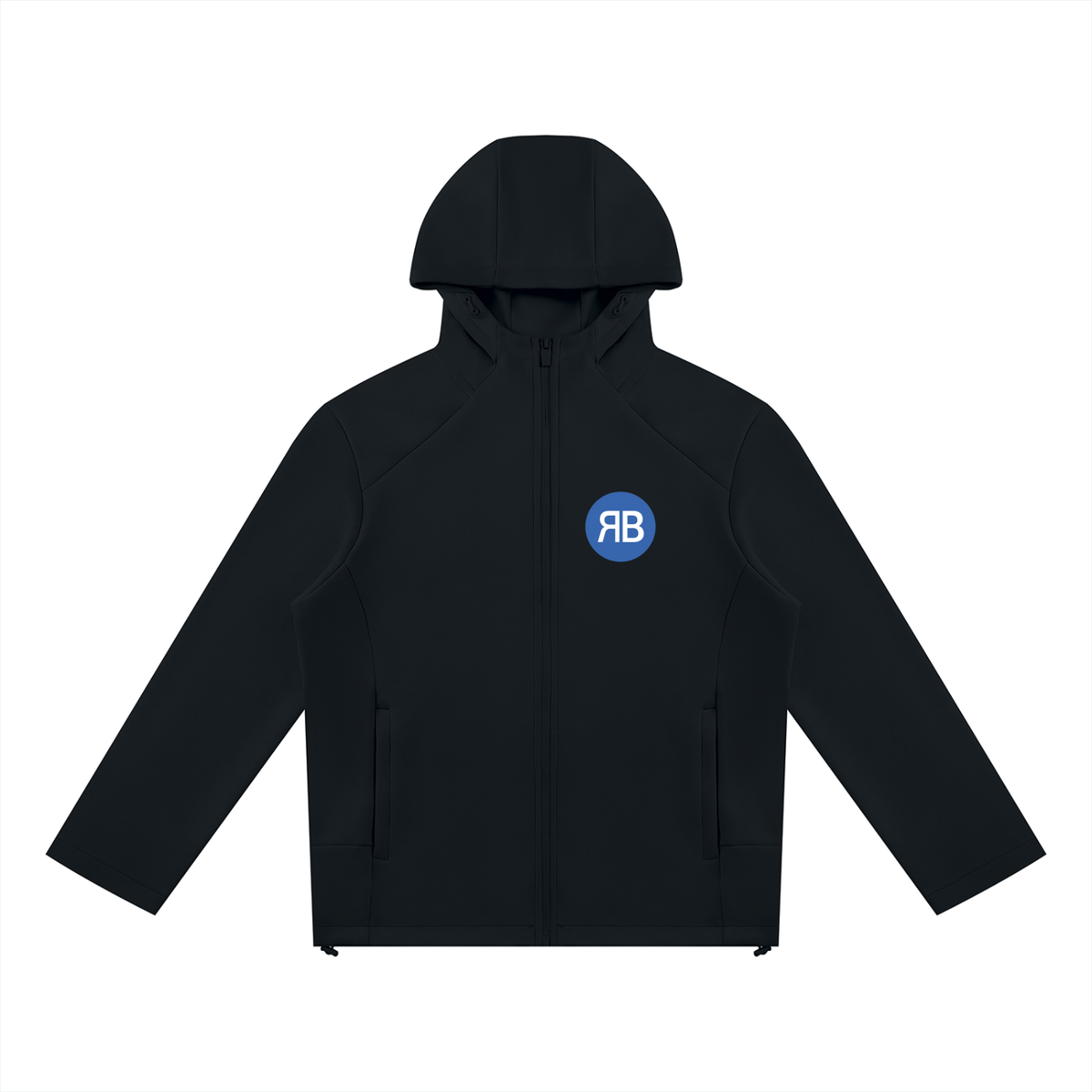 Sweat à capuche zippé à empiècements — 380 GSM