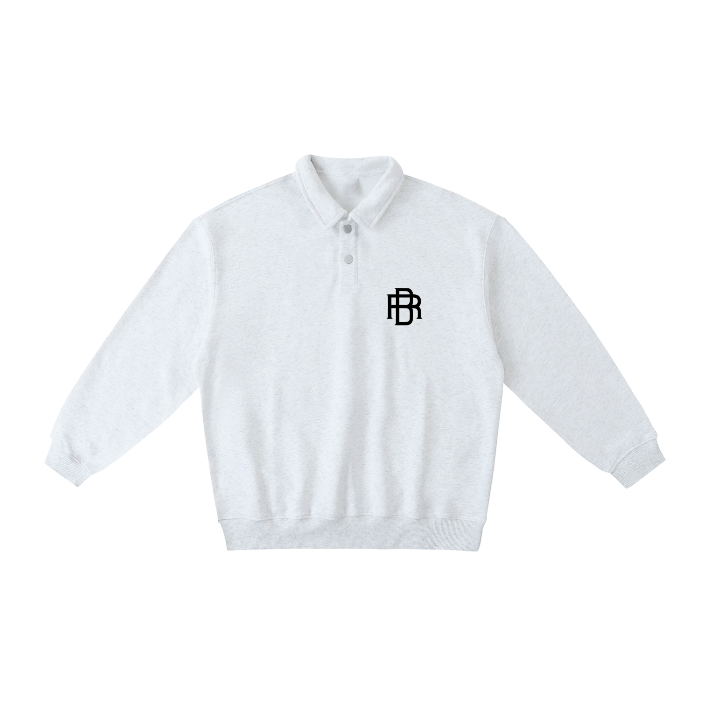 RB Heavyweight Polo-Collar Sweatshirt