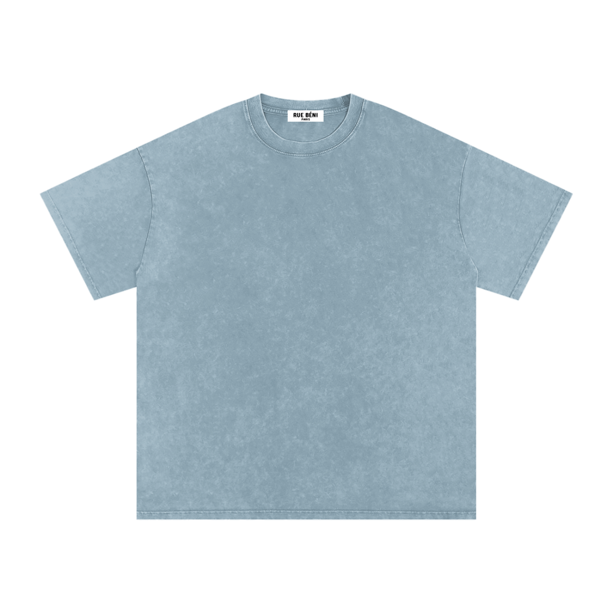 T-shirt ample délavé Signature Cobalt — 250 GSM