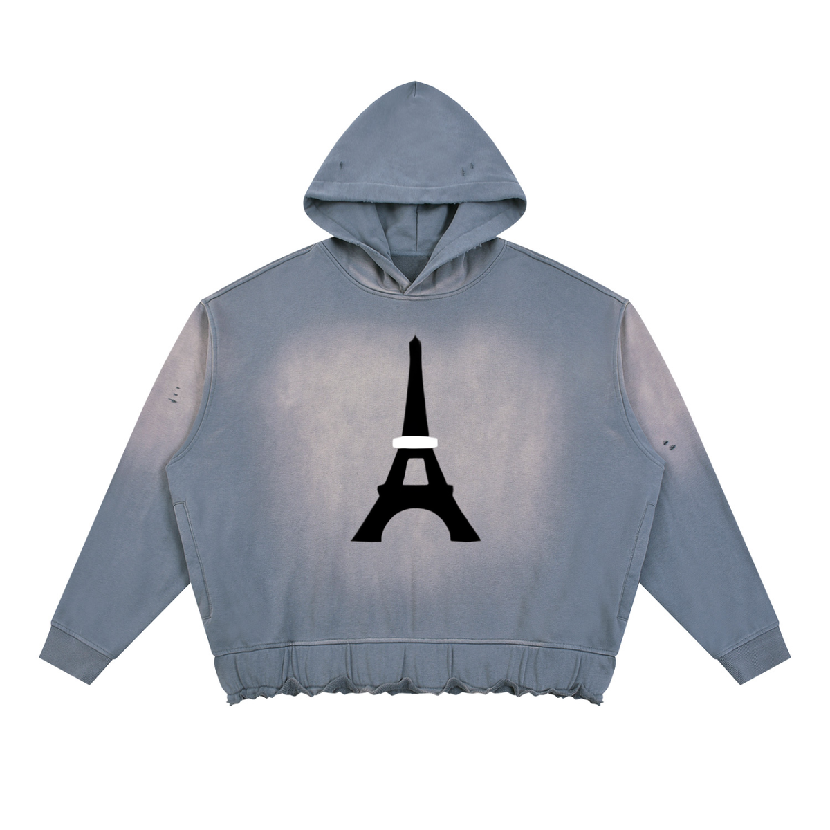 Sweat à capuche délavé Fleur Béni — 370 GSM