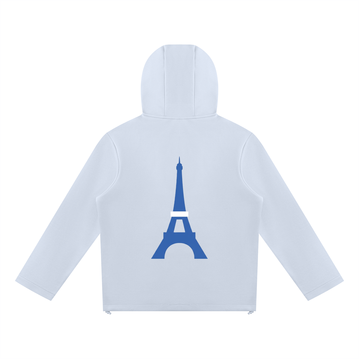 Sweat à capuche zippé à empiècements — 380 GSM