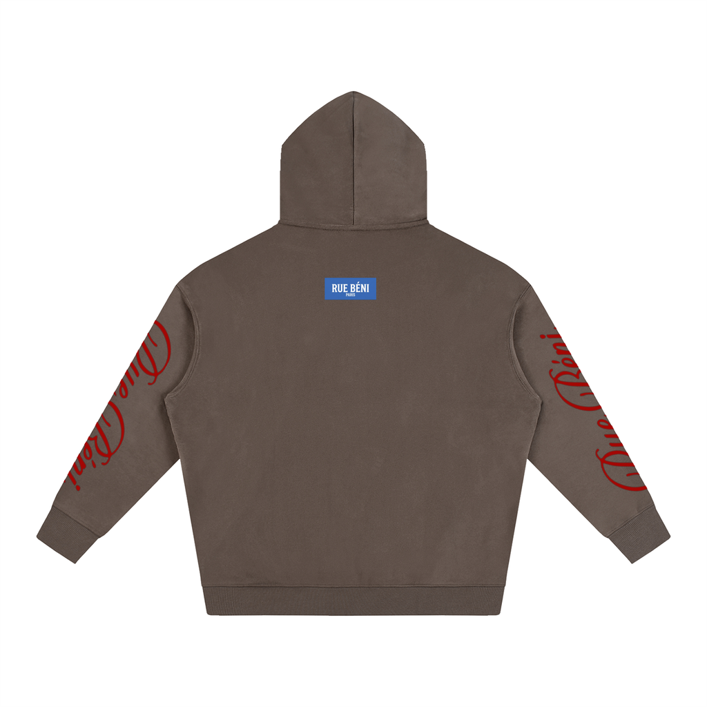 Sweat à capuche oversize en molleton — 350 GSM