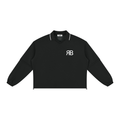 Sweat ample à col amovible Signature RB Blanc — 380 GSM