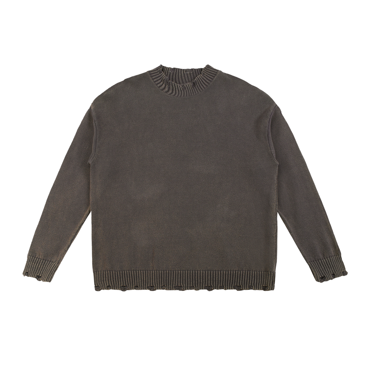 Pull ample délavé et effiloché — 425 GSM