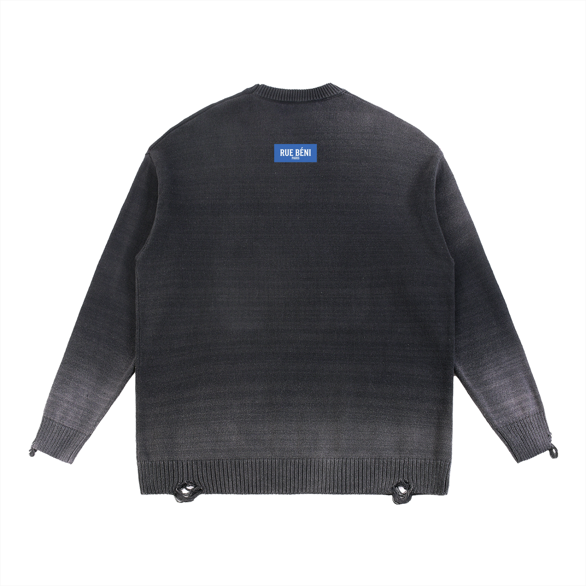 Pull ample délavé à effet usé — 425 GSM