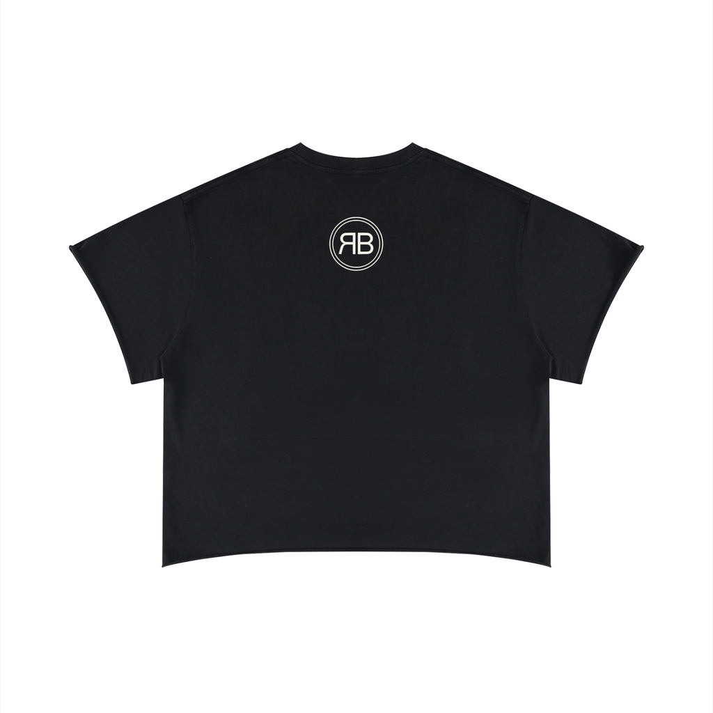 Unisex Boxy Raw Edge T-Shirt