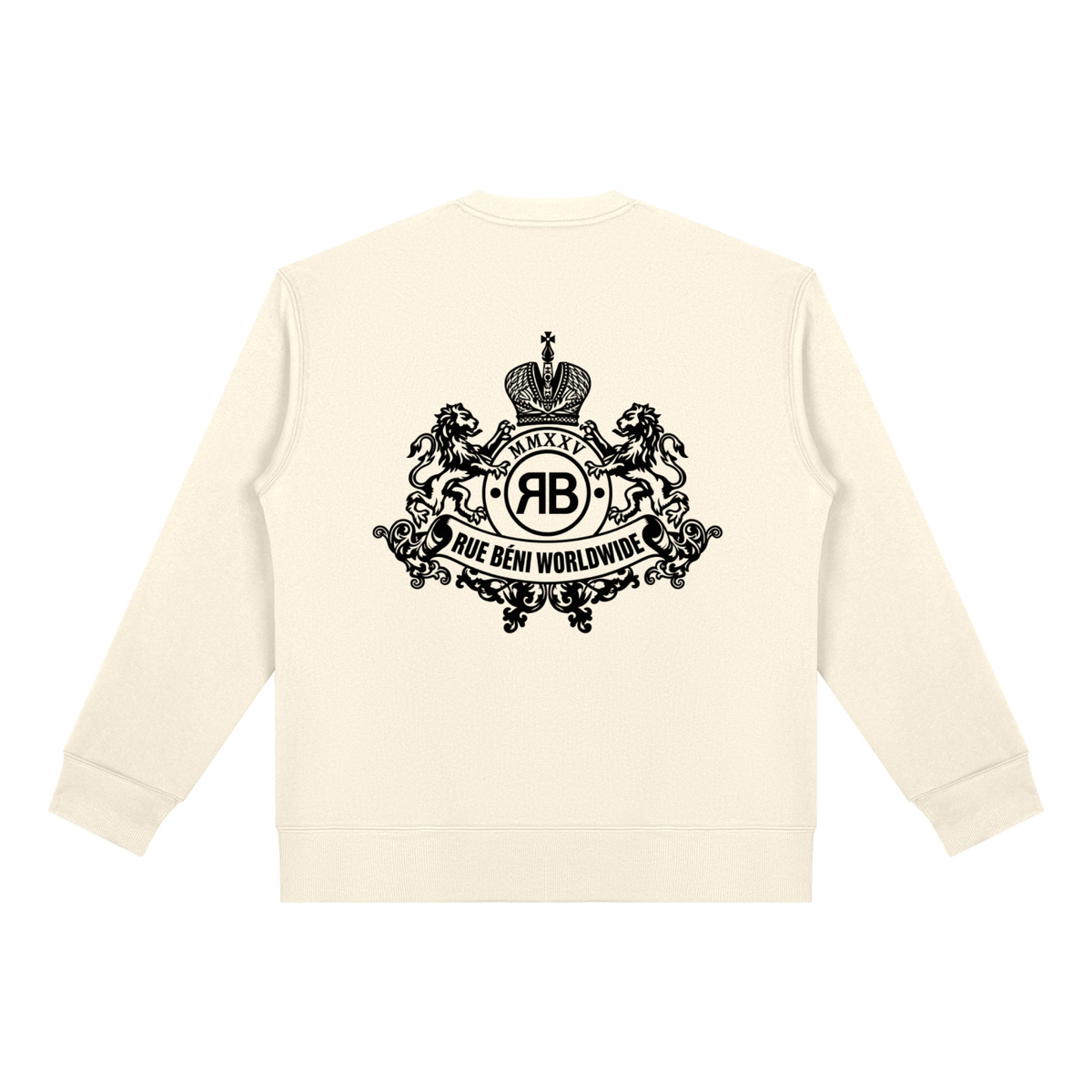 Sweat en molleton épais à col rond — 500 GSM