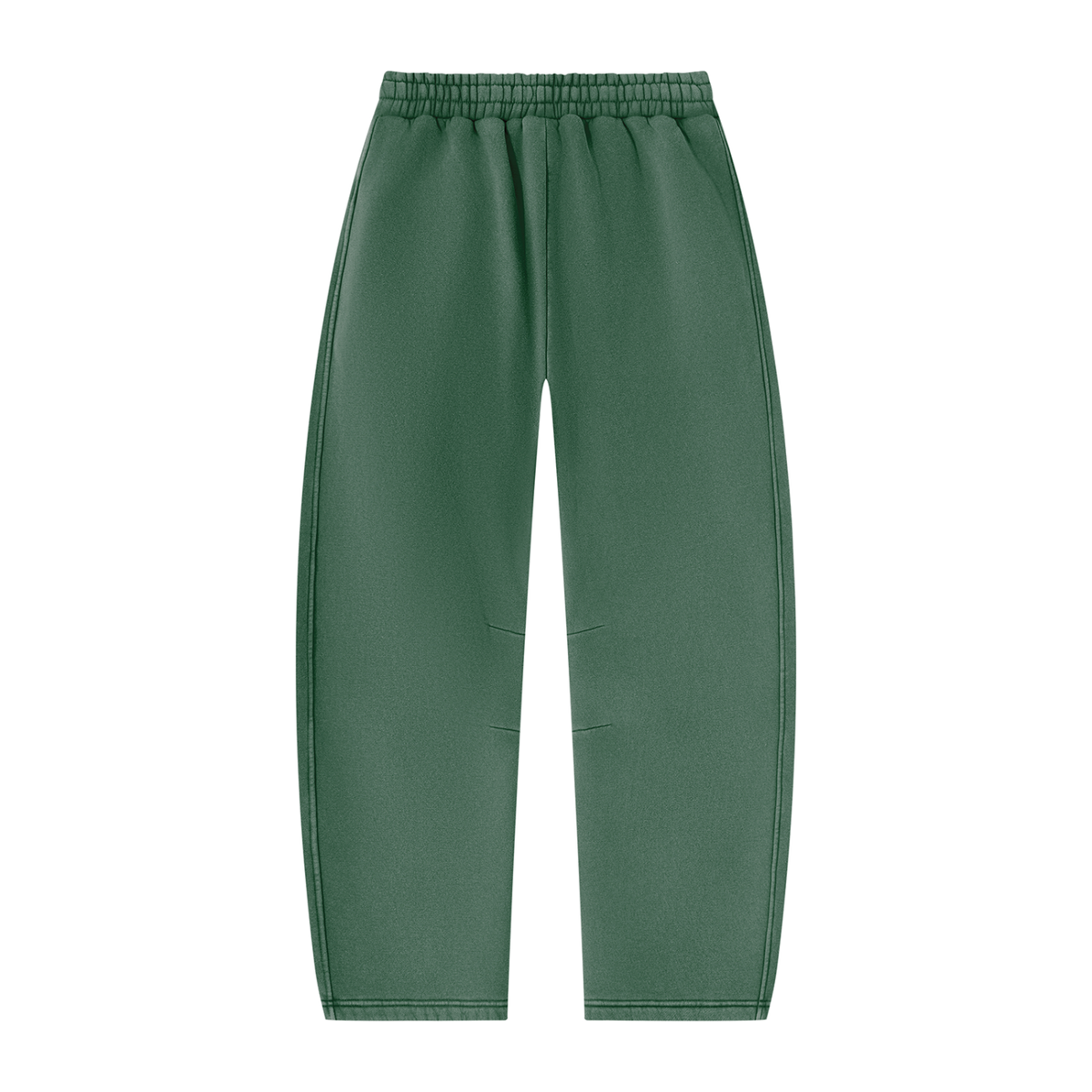 Pantalon de jogging délavé en molleton coupe barrel — 390 GSM