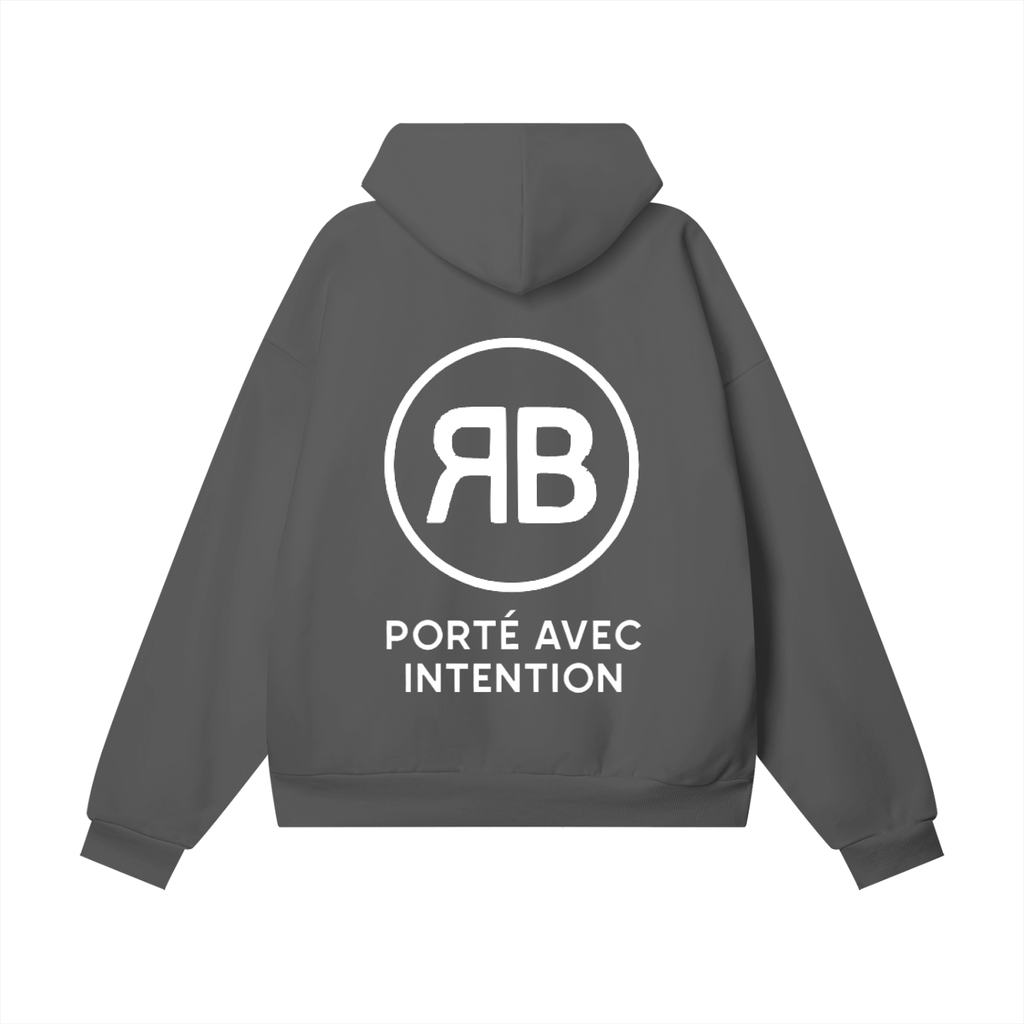 Sweat à capuche épais à poche dissimulée — 460 GSM